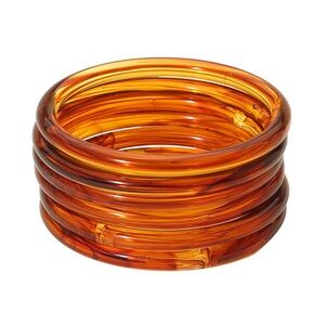 6PCS - Stackable Resin Bangle Multi Layered Bracelets